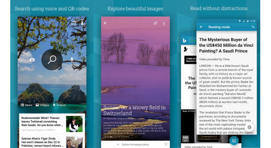 Bing воведе Dark Mode за Android 10