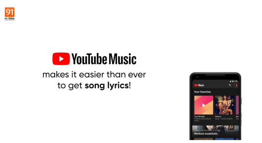 YouTube Music воведува lyrics под песните