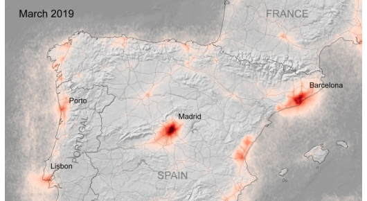 Сателитите имаат почиста слика од Европа поради блокадата од коронавирусот