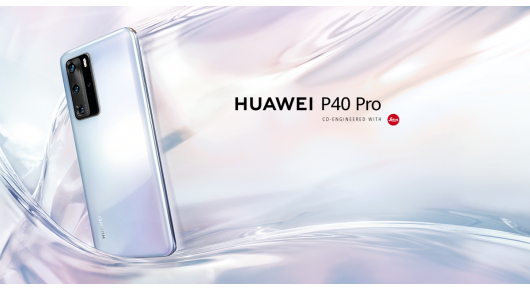 Формите на водата во палетата од бои на Huawei P40 Pro