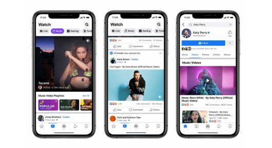 Музички спотови сега дел и од Facebook Watch