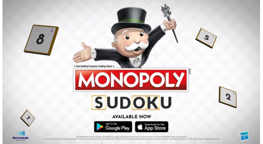 Monopoly Sudoku е супер модерна игра за iOS и Android