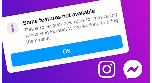 Европските корисници немаат пристап до повеќе услуги на Facebook и Instagram