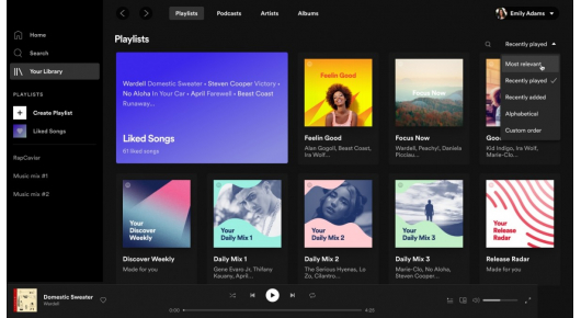 Spotify со целосен редизајн на десктоп и веб верзијата 