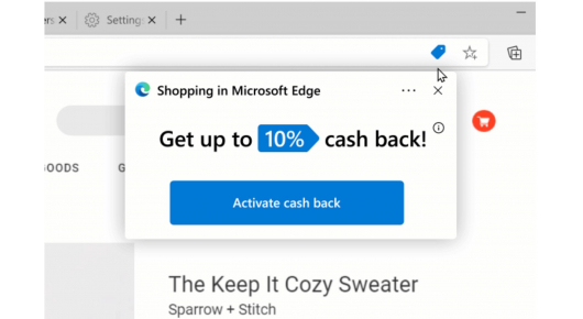 Microsoft со cash back ќе привлекува корисници на Edge