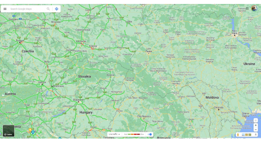 Google го исклучи следењето на сообраќајот на мапите во Украина