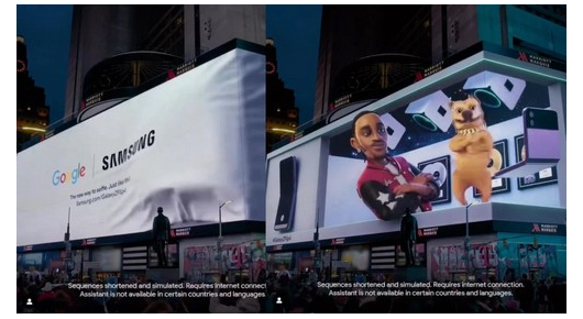 Google и Samsung ја демонстрираат моќта на Assistant кај Z Flip 4 на Times Square