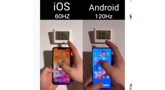 Тестирање на екраните: iOS 60Hz против Android 120Hz