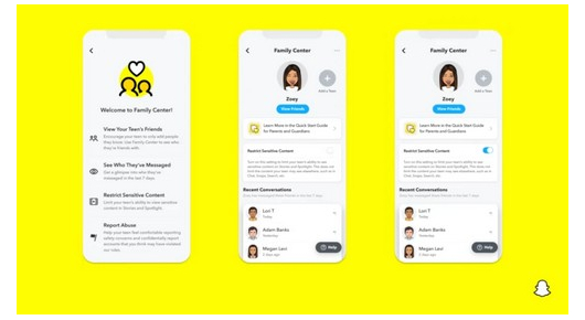 Snapchat додава нови функции за родители во Family Center