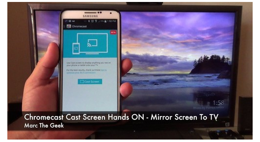 Како да направите screen mirror со Samsung Galaxy на Chromecast уред