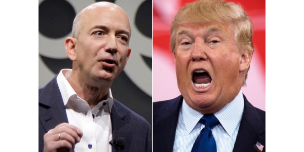 Зошто Трамп го гледа шефот на Amazon како голем непријател?