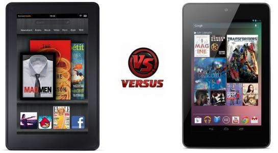 Google Nexus 7 vs Amazon Kindle Fire  