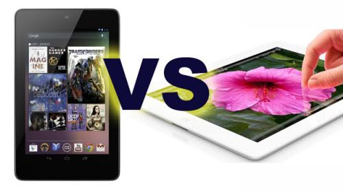 Google Nexus 7 vs Apple iPad 3  